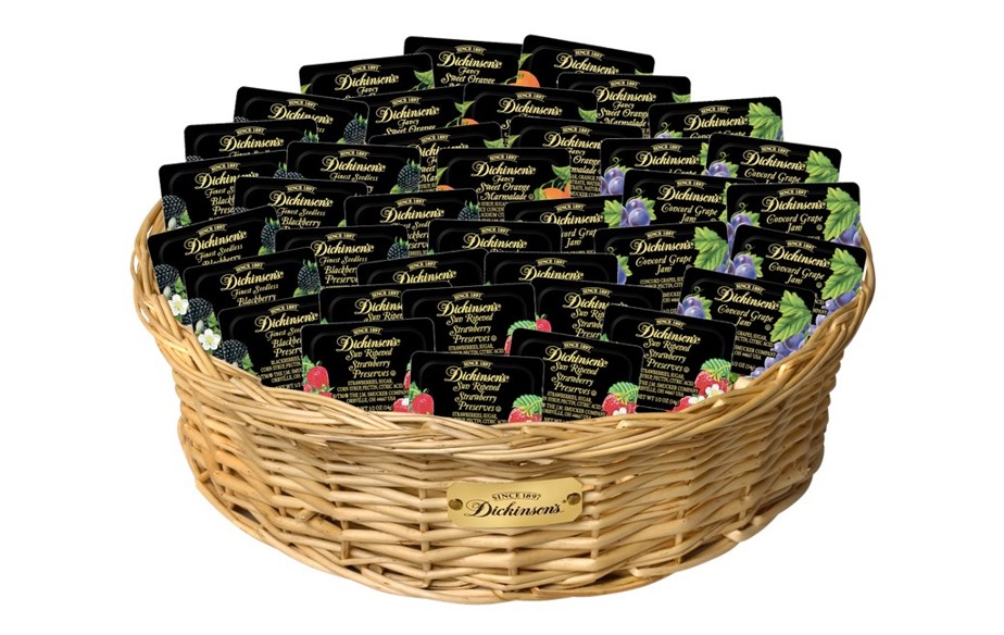 Dickinsons 4-Section Buffet Basket (2 Baskets/Case) 1