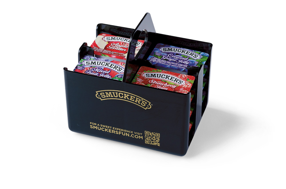Smuckers Fun 4-Section Short Caddy (12 Caddies/Case) 1