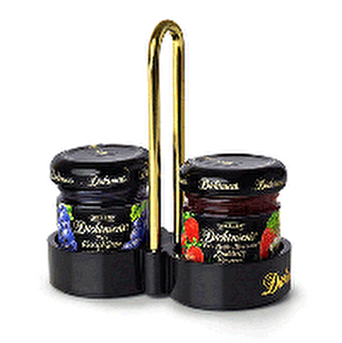 Dickinsons 2-Jar Room Service Caddy - Fits 1oz & 1.5oz Jars (12 Caddies/Case) 1